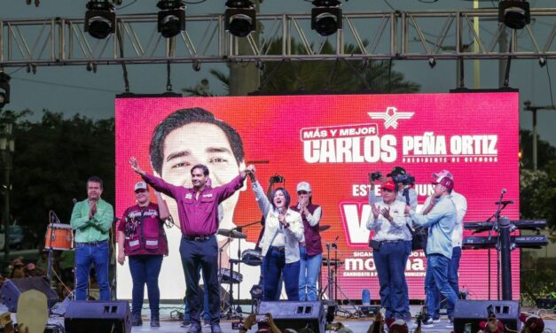 RECIBE APOYO MASIVO CARLOS PEÑA ORTIZ EN SU PRIMER CIERRE DE CAMPAÑA 