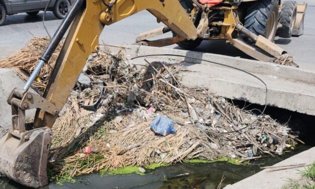 Desazolva Gobierno de Reynosa drenes y canales pluviales