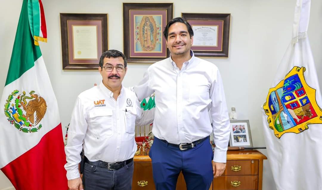 RECORRE EL RECTOR DE LA UAT EL CENTRO HISTÓRICO DE REYNOSA