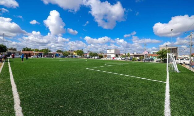 INAUGURA EL GOBIERNO DE REYNOSA CANCHAS DE USOS MÚLTIPLES EN LA COLONIA LA CIMA Y EN LAS FUENTES COLONIALES
