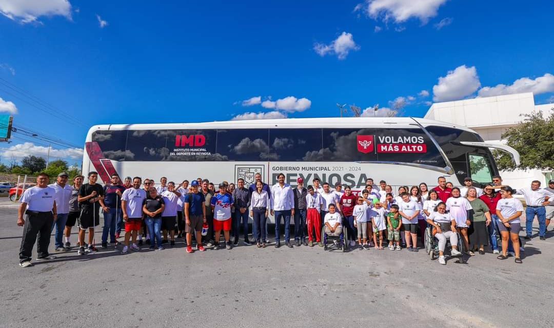 ENTREGAN AUTOBÚS NUEVO PARA EL TRASLADO DE LOS DEPORTISTAS REYNOSENSES