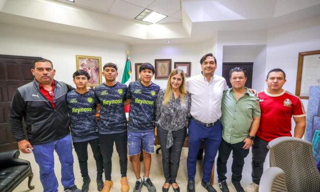 EL GOBIERNO DE REYNOSA APOYA EL VIAJE DE FUTBOLISTAS A PRUEBA DE ANTESALA PROFESIONAL