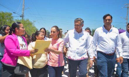 VISITA CLAUDIA SHEINBAUM REYNOSA LUEGO DE LAS LLUVIAS DEL 27 DE MARZO