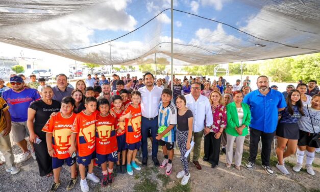 CONTINÚA EL GOBIERNO DE REYNOSA CONSTRUYENDO ESPACIOS DEPORTIVOS