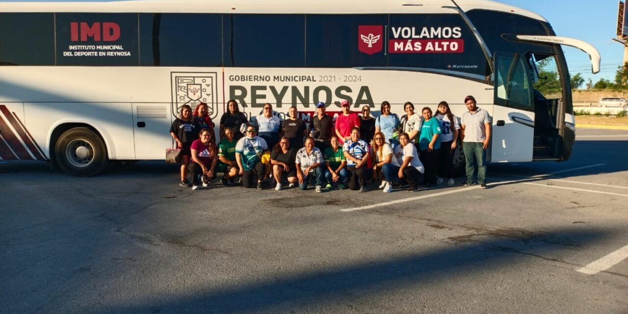 DEPORTISTAS REYNOSENSES VIAJAN A TORNEO DE SOFTBOL FEMENIL CON EL APOYO DEL GOBIERNO MUNICIPAL