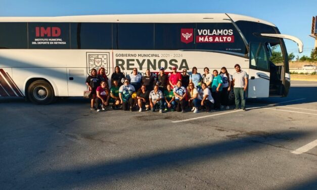 DEPORTISTAS REYNOSENSES VIAJAN A TORNEO DE SOFTBOL FEMENIL CON EL APOYO DEL GOBIERNO MUNICIPAL