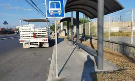 DAN MANTENIMIENTO A LOS PARABUSES PARA MAYOR COMODIDAD DE LOS USUARIOS DEL TRANSPORTE PÚBLICO