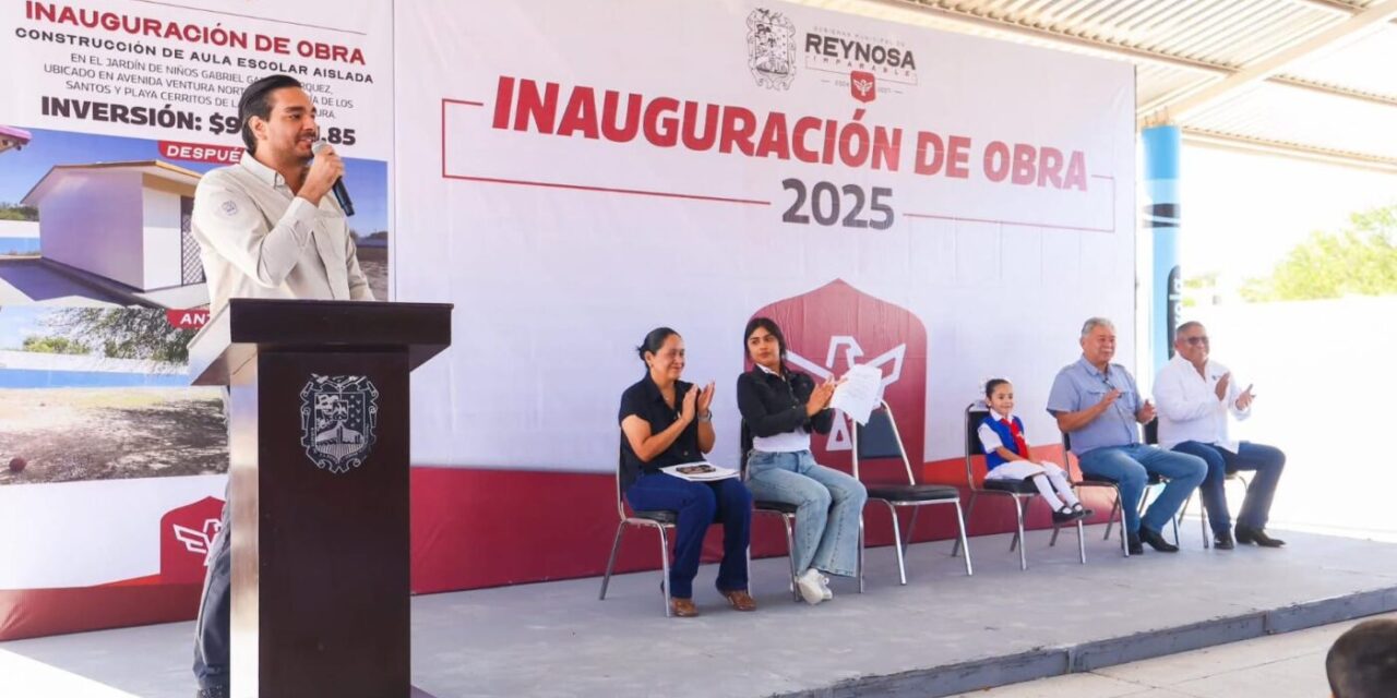CARLOS PEÑA ORTIZ INAUGURA NUEVA AULA ESCOLAR EN KINDER DEL FRACCIONAMIENTO VENTURA