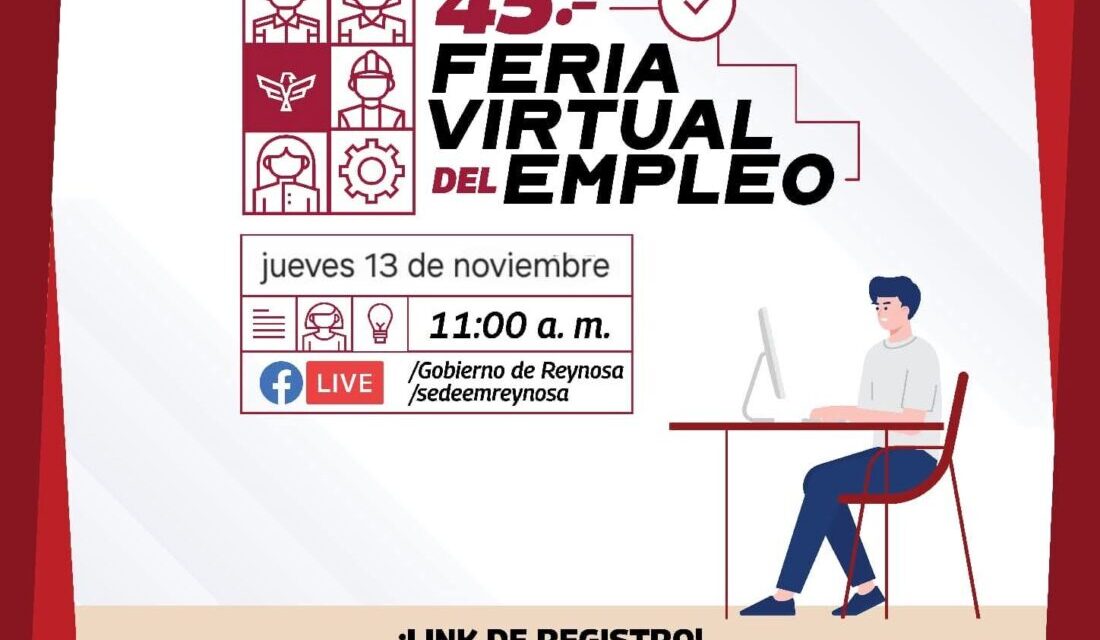 FERIA VIRTUAL OFRECERÁ MÁS DE MIL OPORTUNIDADES LABORALES