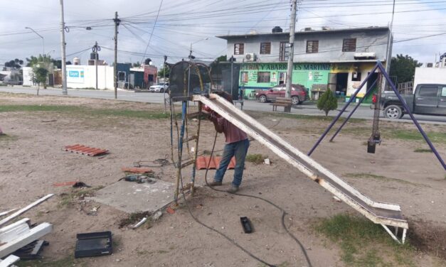 EL GOBIERNO DE REYNOSA MEJORA PLAZAS PÚBLICAS EN COLONIAS DEL MUNICIPIO