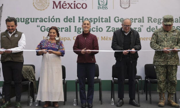 PRESIDENTA INAUGURA HOSPITAL GENERAL REGIONAL NO. 25 “GENERAL IGNACIO ZARAGOZA” DEL IMSS EN BENEFICIO DE MEDIO MILLÓN DE DERECHOHABIENTES