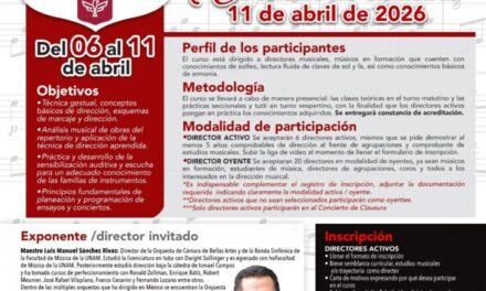 GOBIERNO DE REYNOSA IMPULSA LA FORMACIÓN MUSICAL CON EL 4º CURSO DE DIRECCIÓN PARA BANDAS SINFÓNICAS 2026