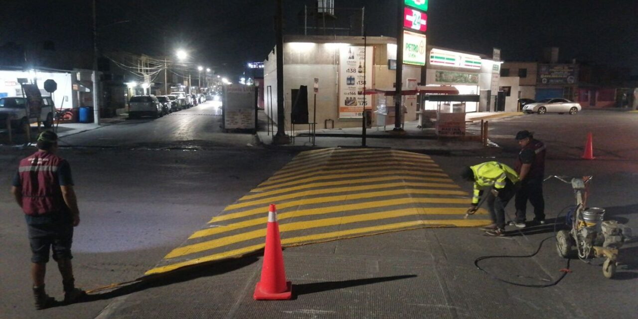 Cuadrillas municipales refuerzan labores nocturnas con medidas preventivas en Reynosa