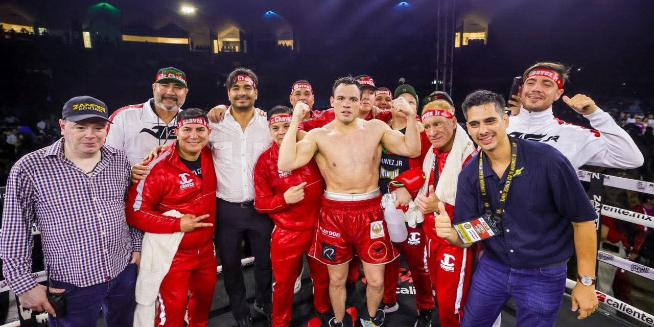 JULIO CÉSAR CHÁVEZ JR. TRIUNFA EN REYNOSA ANTE MÁS DE 10 MIL AFICIONADOS