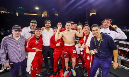 JULIO CÉSAR CHÁVEZ JR. TRIUNFA EN REYNOSA ANTE MÁS DE 10 MIL AFICIONADOS
