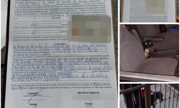 SANCIONA GOBIERNO DE REYNOSA CASO DE MALTRATO ANIMAL EN LAS FUENTES