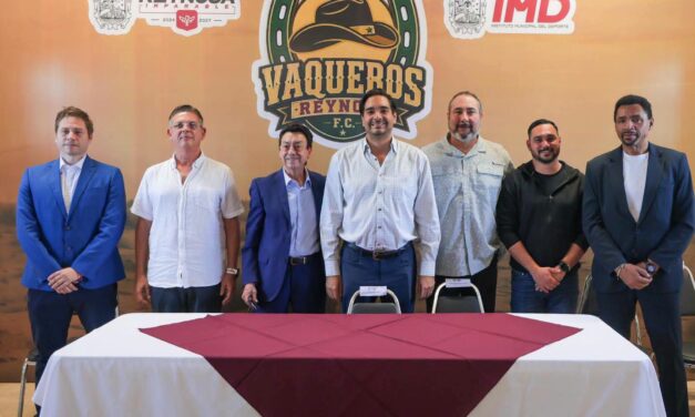 BUSCARÁ GOBIERNO DE CARLOS PEÑA ORTIZ TALENTO LOCAL CON VISORÍAS DE VAQUEROS REYNOSA F.C.