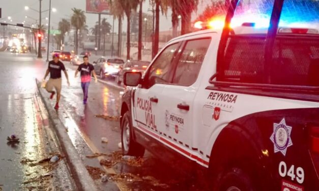ORGANIZA CARLOS PEÑA ORTIZ OPERATIVO DE RESGUARDO POR LLUVIAS EN REYNOSA